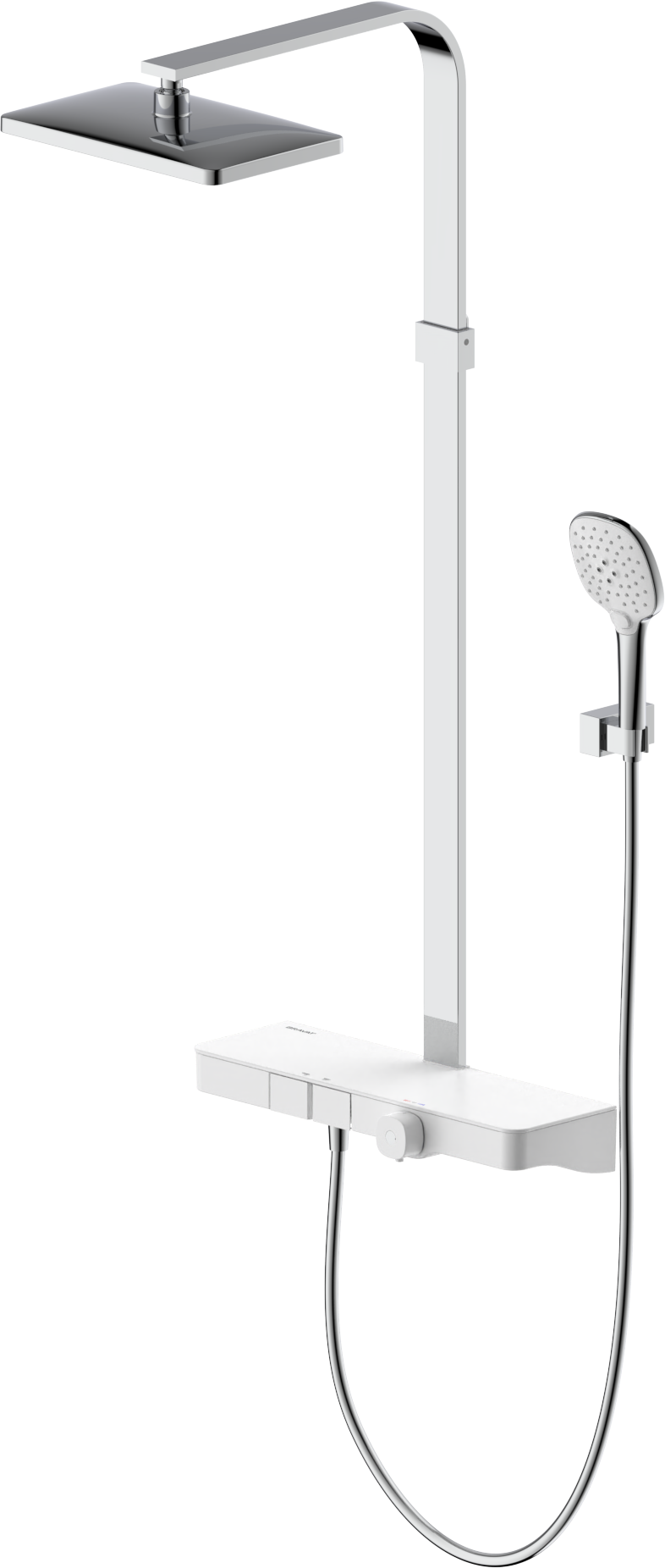 Système de douche thermostatique Bravat Vienna L 3591512 chromé