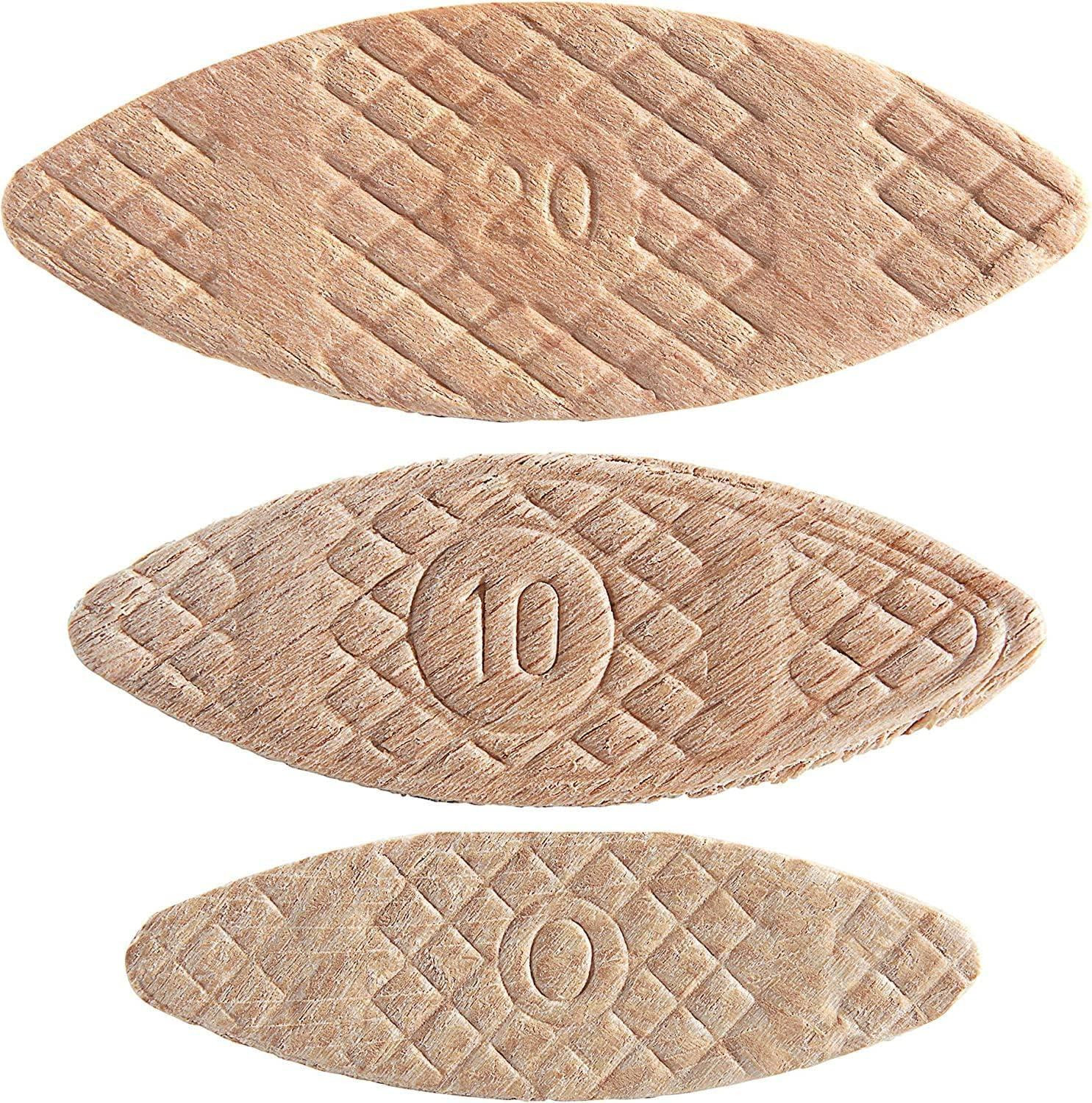 Trend 100 stuks beukenhouten verbindingskoekjes assortiment nr. 0, 10, 20 voor houtbewerking
