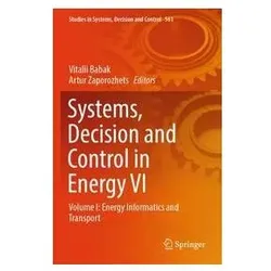 Systems, Decision and Control in Energy VI, Fachbücher von Vitalii Babak, Artur Zaporozhets