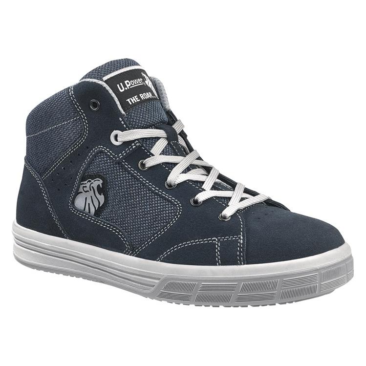 U-Power Sicherheitsstiefel Caravan Grösse 44 blau S1P SRC EN ISO 20345 Veloursleder / Textilmaterial (S1P, 44) (SN10056-44)