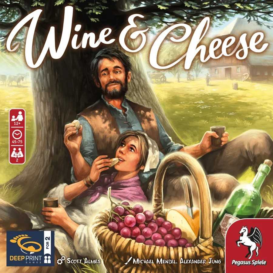 Wine ; Cheese - Strategic Board Game for Two Players by Pegasus Spiele