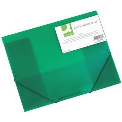 Gummizugmappe A4 transparent grün
