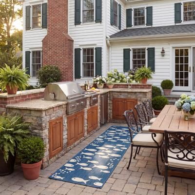 SAFAVIEH Courtyard Illa Indoor/ Outdoor Waterproof Patio Backyard Rug