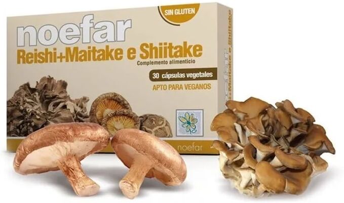 Noefar Reishi + Maitake + Shiitake 30 Caps