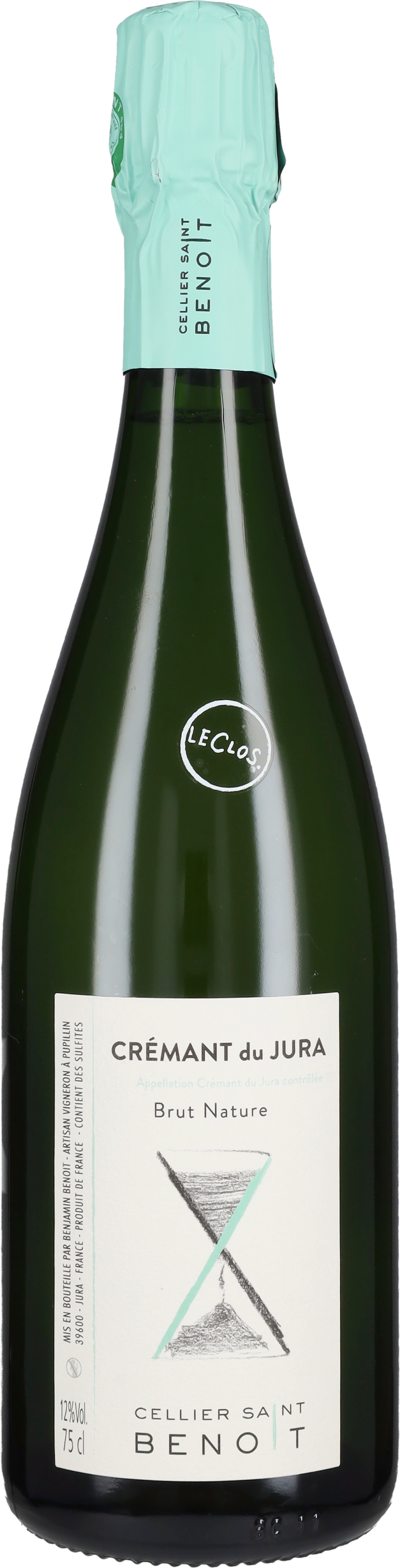 Cellier Saint Benoit Cremant du Jura Nature 'Courbes Rais' Celler Saint Benoit 2022