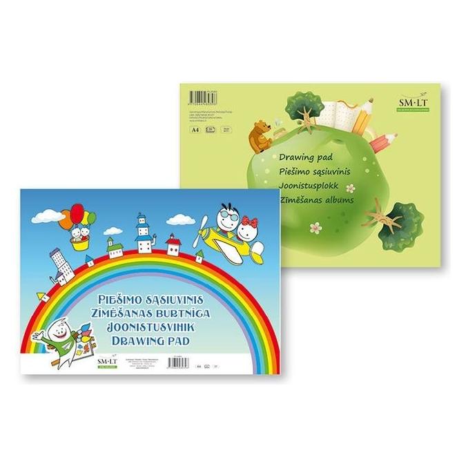 ART Drawing book SMLT, A4, 80 g, 20 sheets, glued (A4, 20 Blätter, 80 g/m²) (PS20-80)