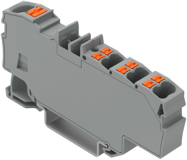 WAGO Bornier de distribution 2206-8031 1x6mm² 6x1,5mm² gris (2206-8031)