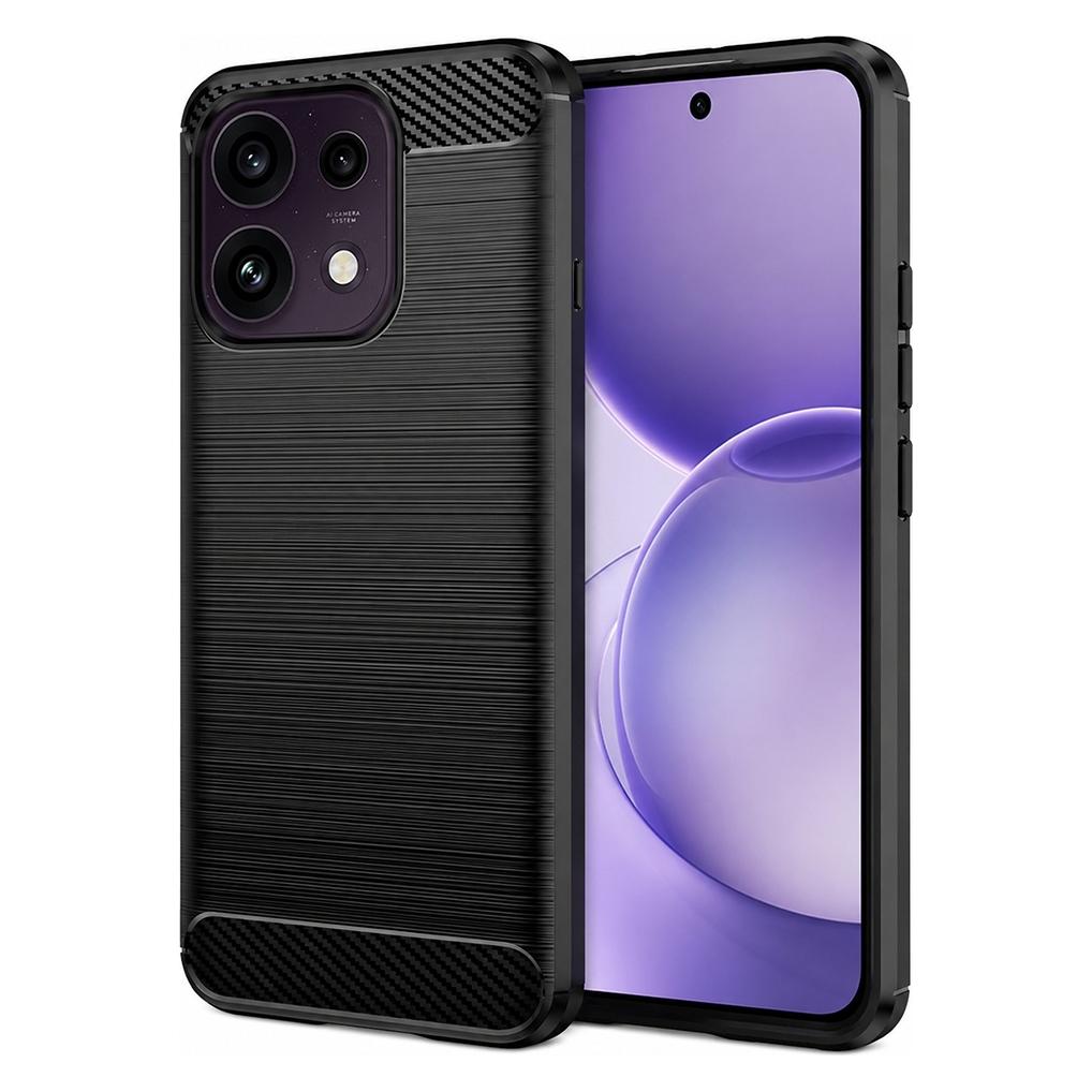 Techsuit - Carbon-Silikon - Oppo Reno16 F - Schwarz (Oppo Reno 16 F, Oppo Reno 16 FS) (71713157)