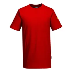 ESD Antistatik T-Shirt "AS20" - M - Rot