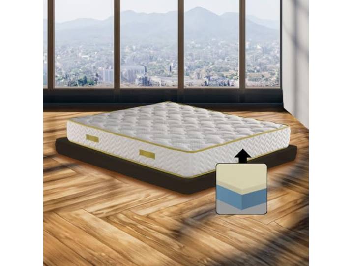 Memory-Schaum-Matratze King Size, 190 x 200 cm, halbstarr, orthopädische Matratze gegen Rückenschmerzen, Höhe 20 cm, Memory-Matratze mit antiallergischer Füllung, Modell Memory 20