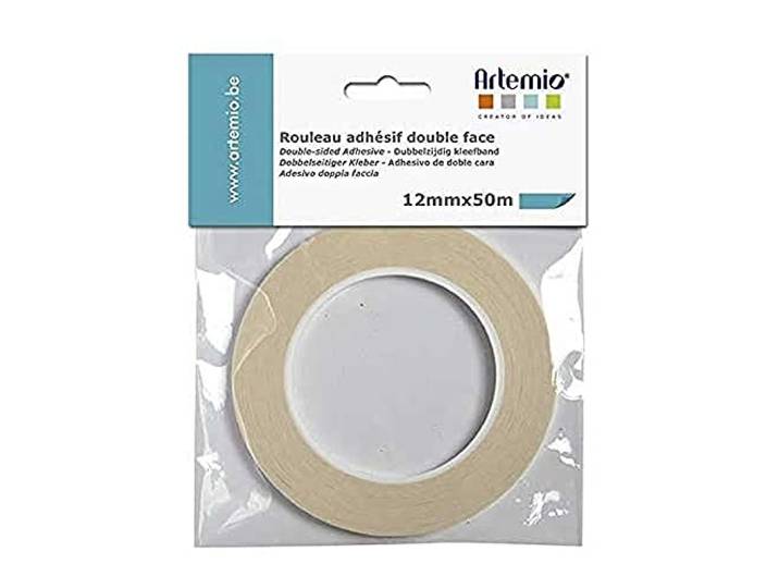 Artemio 18003041 dubbele plakband, lijm, helder, 15 x 2 x 19,5 cm