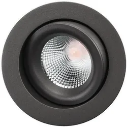 Sg, Einbauleuchte, Einbau.LuxIsoSafe IP44 grafit 902527 **8W 480lm 2700K Ra98 kardan. dim Konve (Aluminium, Glas)