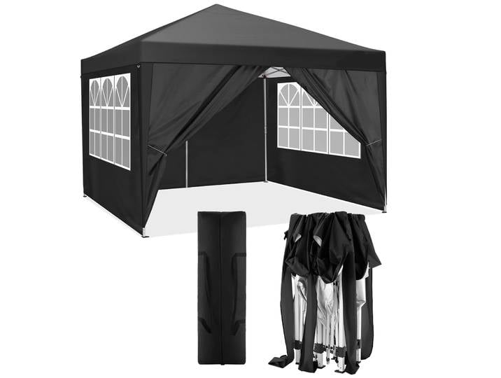 Tente à baldaquin Pop Up 3x3M avec 4 parois latérales amovibles, UPF 50+, auvent Portable extérieur étanche 10x10 pour les fêtes commerciales et les fêtes