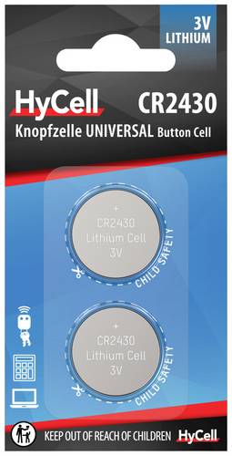 HyCell Knopfzelle CR2430 3V 2 St. 300 mAh Lithium CR 2430