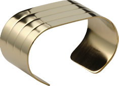 Aida Raw Servietring 4-Pak - Champagne Guld
