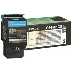 Lexmark Original Toner cyan 4.000 Seiten (C544X1CG) für C544dn/dtw/dw/n, C546dtn, X544dn/dtn/n/dw, X546dtn, X548de/dte