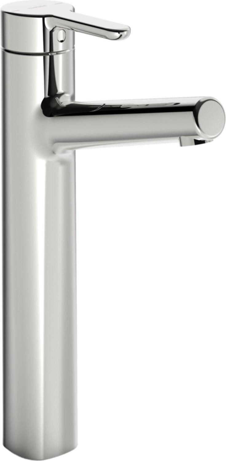Hansa Waschtisch-Einhebelmischer HANSADESIGNO Style He ob, o. Abl-Garnitur, Ausl. 150mm, chr