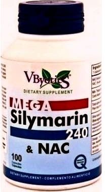 Vbyotics Mega Silymarin 240 & Glutatión 100 caps