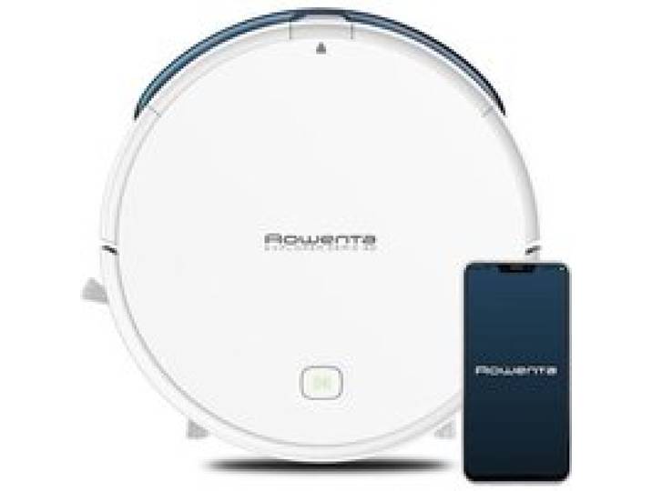 ROWENTA RR7267WH Aspirateur Robot X-Plorer Série 40 Laveur Autonomie 2h30 Sols durs Animaux Wifi Compatible Alexa Google