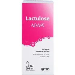 Lactulose Aiwa 670 mg/ml Lösung Zum Einnehmen 500 ML