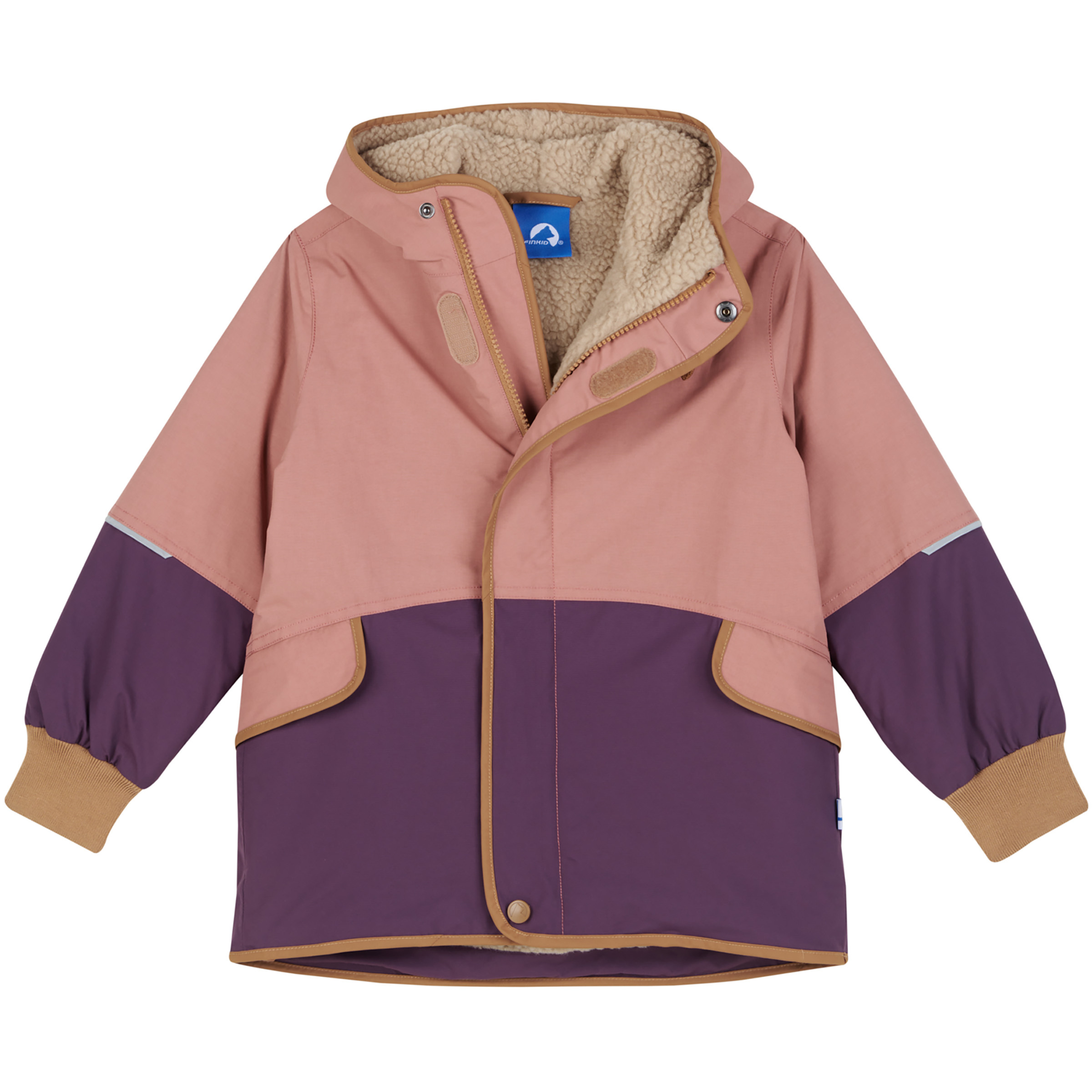 Finkid Moska Mukka Kinder Regenjacke orange Größe 130 Lifestyle Isolierend Wasserabweisend