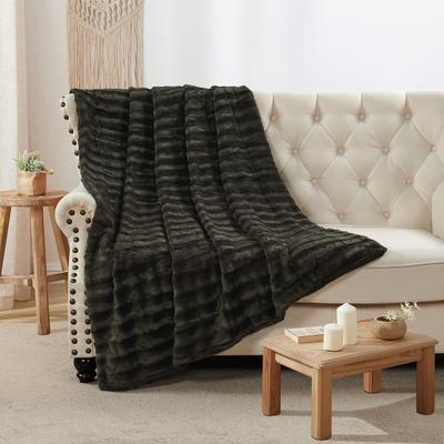 Home Soft Things Derby Double Sided Fauxfur Throw
