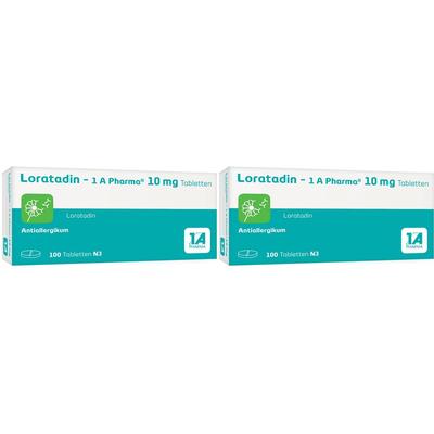 Loratadin 1A Pharma Doppelpack 2x100 St Tabletten