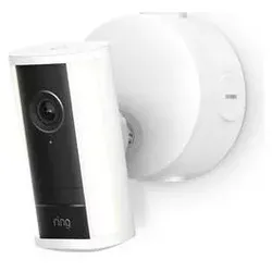 Ring Spotlight Cam Pro 2nd Gen Plug-In (3840 x 2160 Pixels), Netzwerkkamera, Weiss