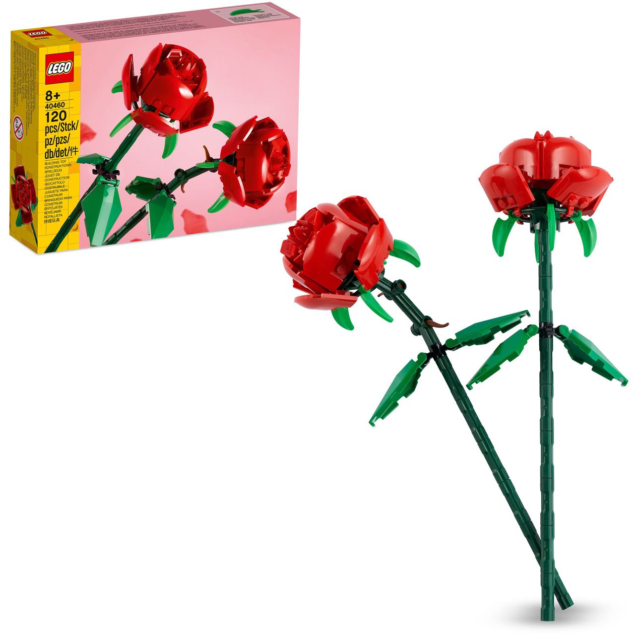 LEGO Botanicals 40460 Rosen Set, künstliche rote Blumen, Set aus Botanik Kollektion