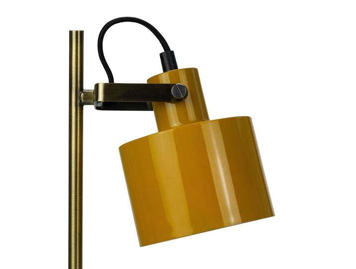 Dyberg Larsen Schreibtischlampe Ocean, gelb / orange, für Arbeitszimmer / Büro, Metall, Tischlampe