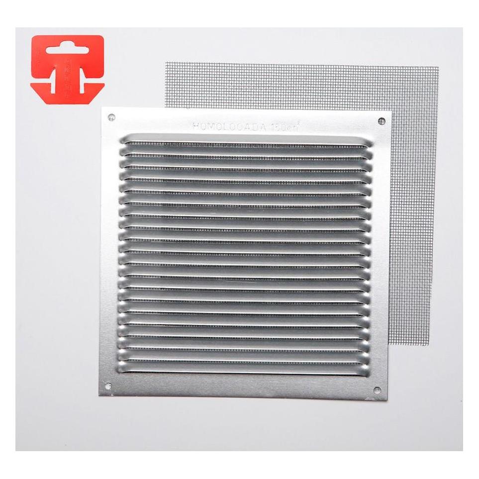 Fepre Vent cover with insect screen aluminium 0.6 natural colour 170x170mm (g) (34784873)