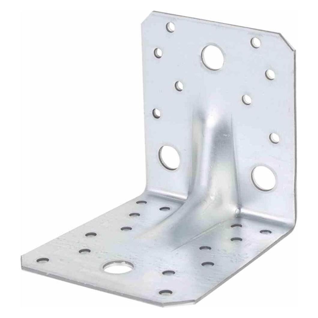 Alberts Schwerlast-Winkelverbinder m. Sicke 100 x 100 x 90 mm, sendzimirverzinkt, 1 Stck (Winkelverbinder, 1 Stk.) (33060 6)
