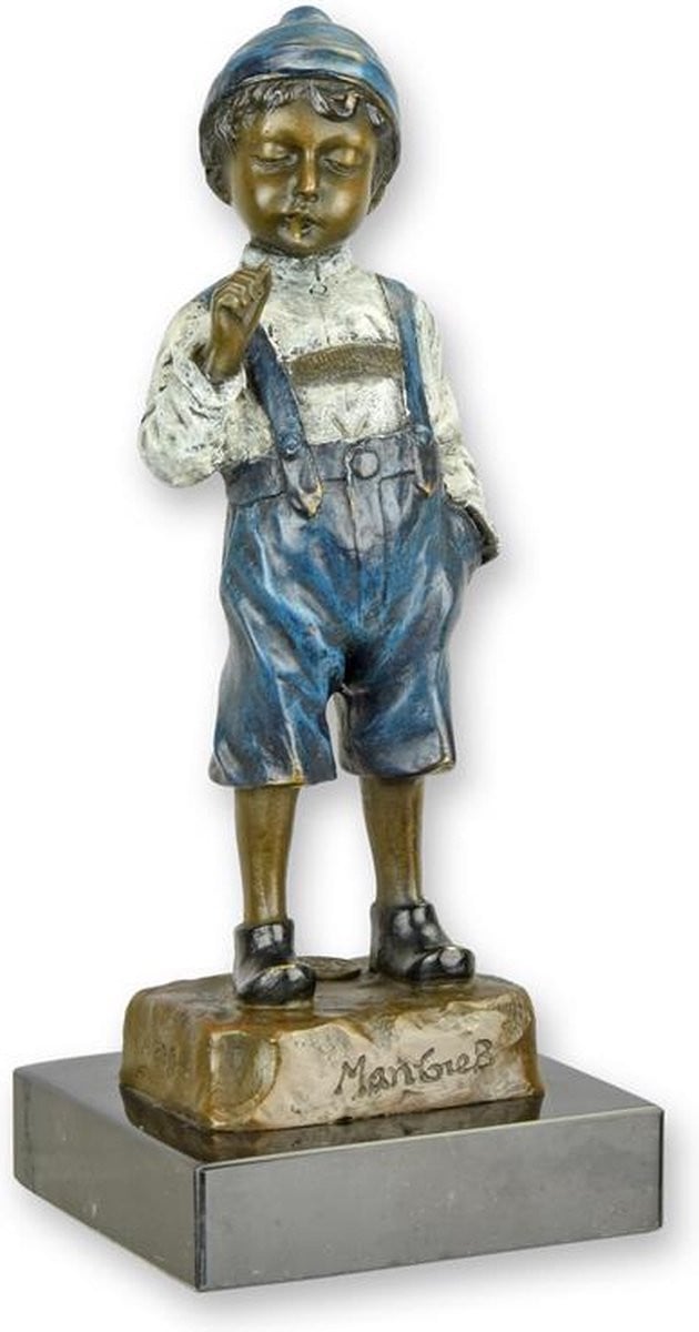 Bronzen beeld van de roker voor op tafel