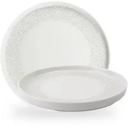 Churchill Viana Charcoal Grey Walled Plate 10 1/4"