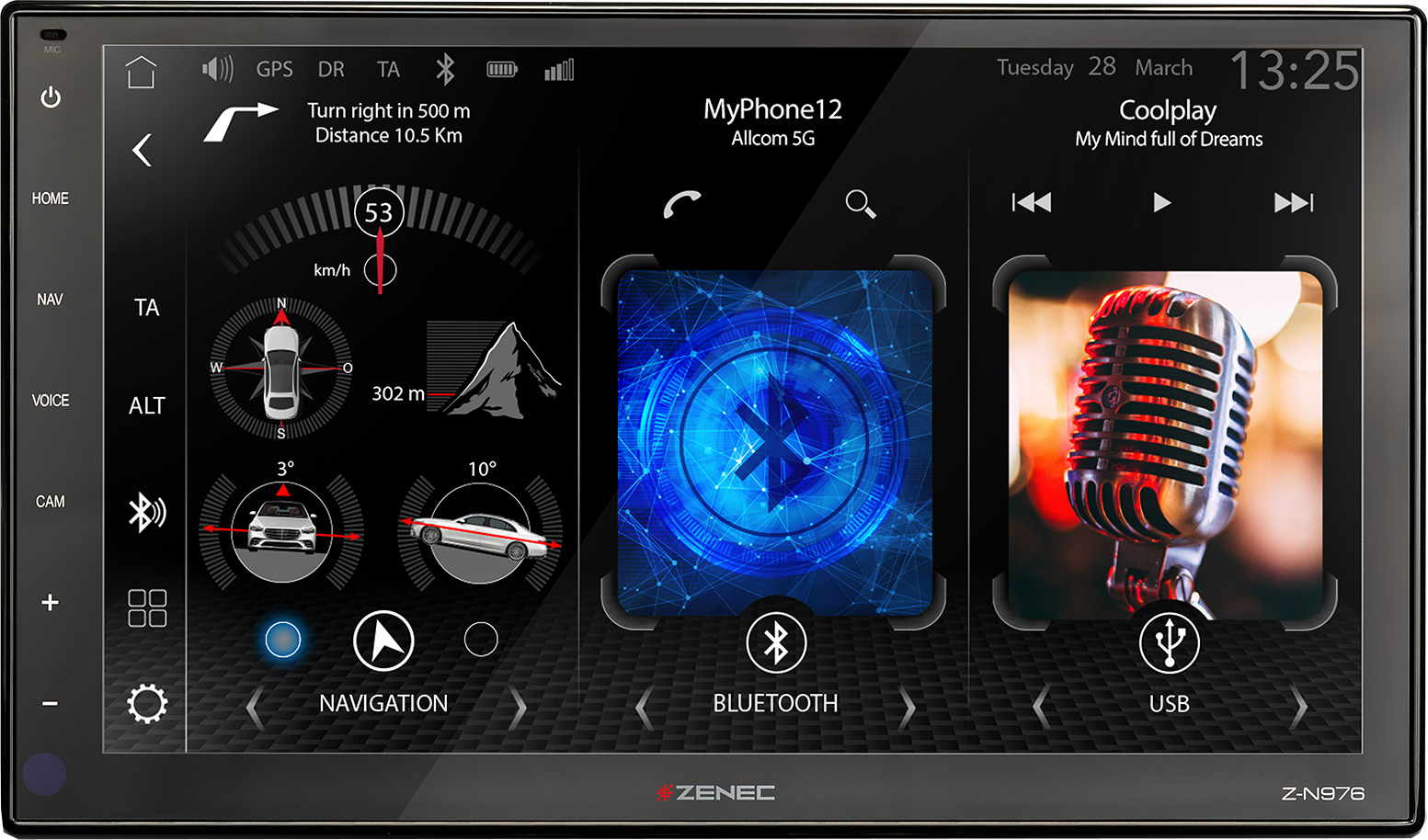 Zenec Z-N976 | 2-DIN Autoradio| Apple CarPlay und Google Android Auto