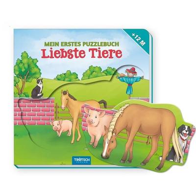 Trötsch Pappenbuch Mein erstes Puzzlebuch Liebste Tiere, Gebundene Ausgabe von Trötsch Verlag GmbH & Co. KG, Trötsch Verlag GmbH & Co. KG,