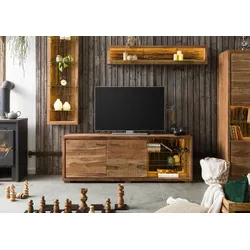 TV-Board Akazie 175x40x63 natur lackiert BARK #112
