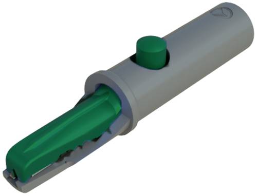 Hirschmann Test & Measurement AK 10 Krokodilklemme Grün Klemmbereich max.: 6mm Länge: 53mm