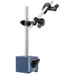 Dasqua, Messuhr + Messschraube, Magnetische Basis mit Feineinstellung, 100 kg, Klemmdurchmesser 6 mm/8 mm