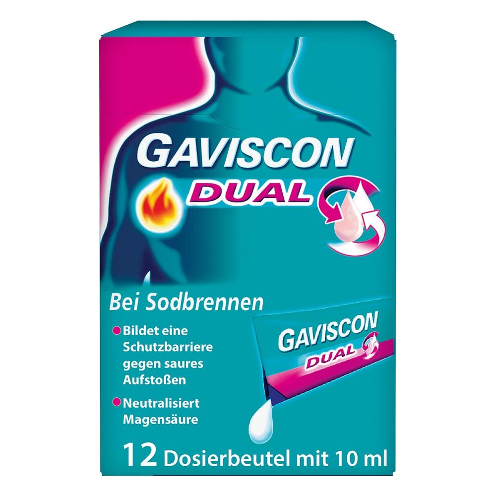 Reckitt Benckiser Deutschland GmbH GAVISCON Dual Suspension mit Zweifachwirkung gegen Sodbrennen 04363828
