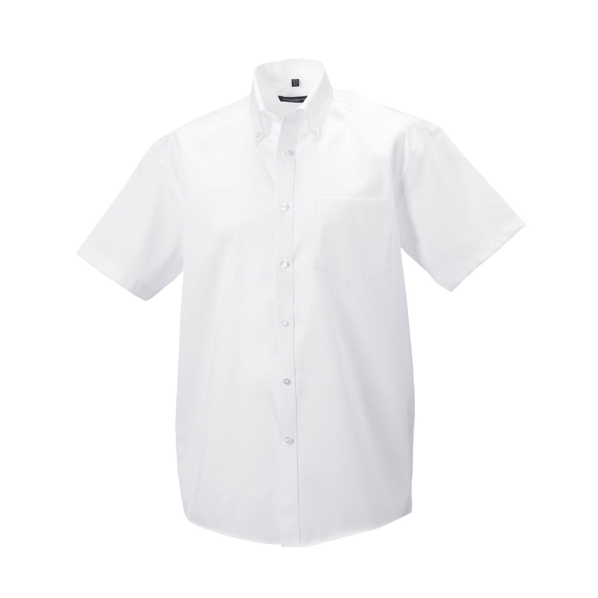 Russell Collection Heren Ultimate Shirt Met Korte Mouwen (Wit)