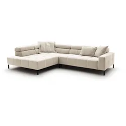 ECKSOFA OHIO Weiß Cord