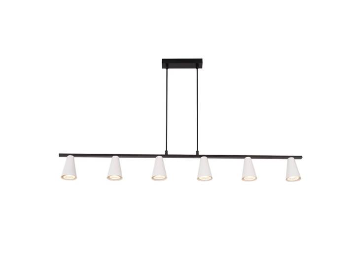 Suspension en fer blanc 110x7x160cm gu10