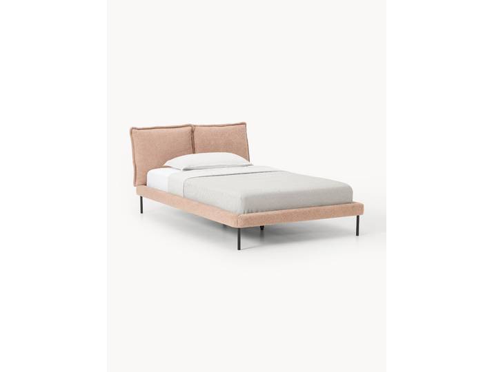 Lit matelassé en peluche-bouclette Amelia