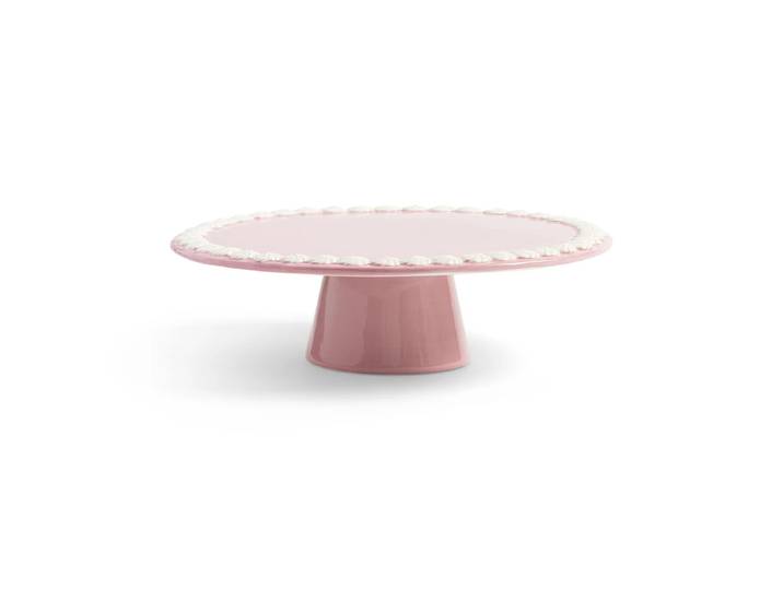 &klevering - Whip Tortenplatte, Ø 26 x 8 cm, pink