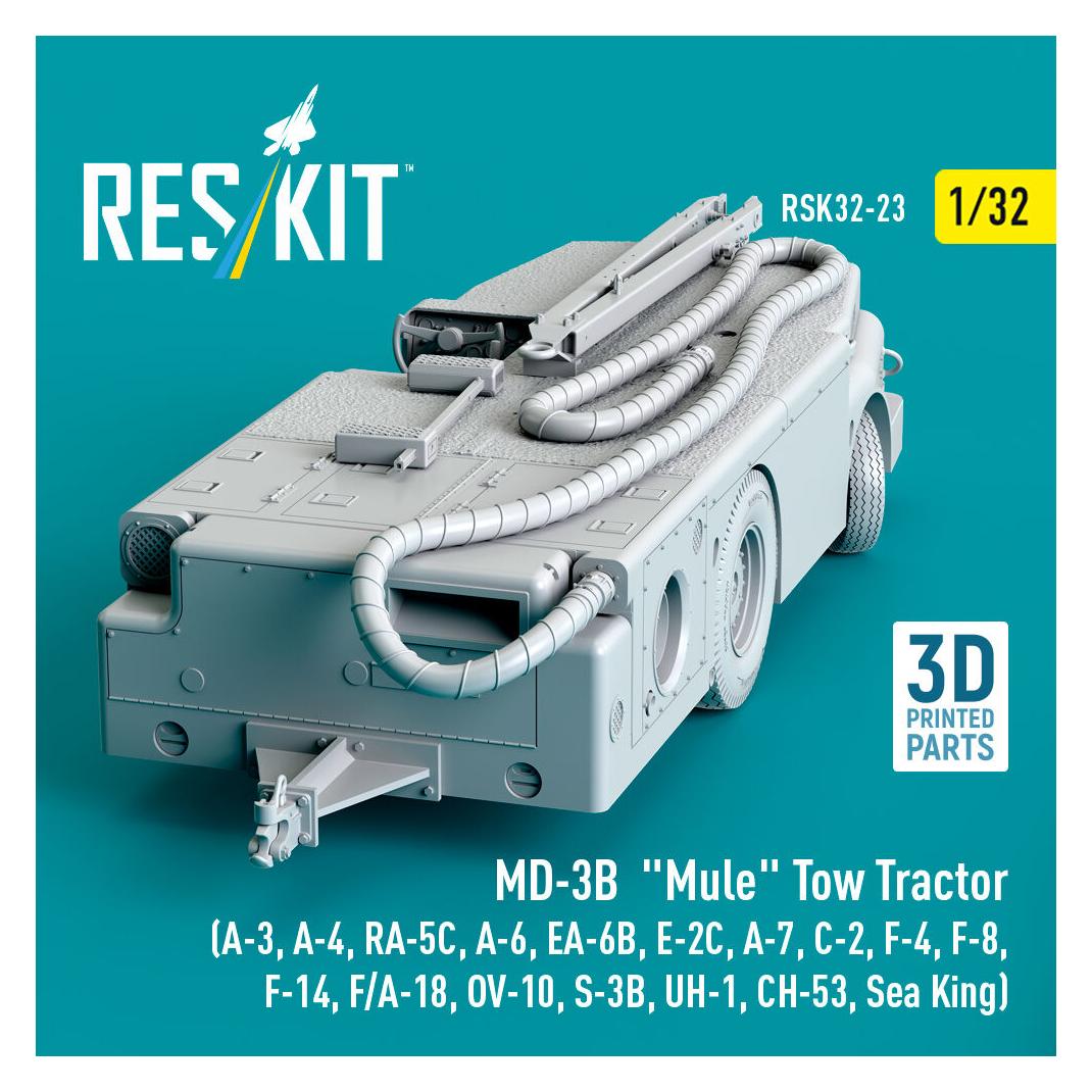 ResKit MD-3B Mule Tow Tractor (A-3, A-4, RA-5C, A-6, EA-6B, E-2C, A-7, C-2, F-4, F-8, F-14, F/A-18, OV-10 (RSK32-0023)
