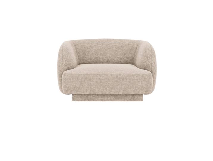 Designsessel „Miley“ Bouclé Weiss Chosen by Bloomingloft