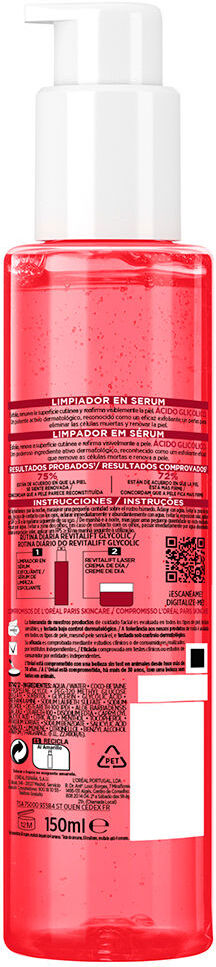 L'Oréal París Revitalift Exfoliant sérum nettoyant 150 ml
