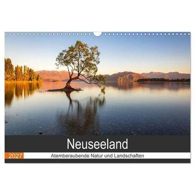Neuseeland - Atemberaubende Natur und Landschaften (Wandkalender 2027 DIN A3 quer), CALVENDO Monatskalender
