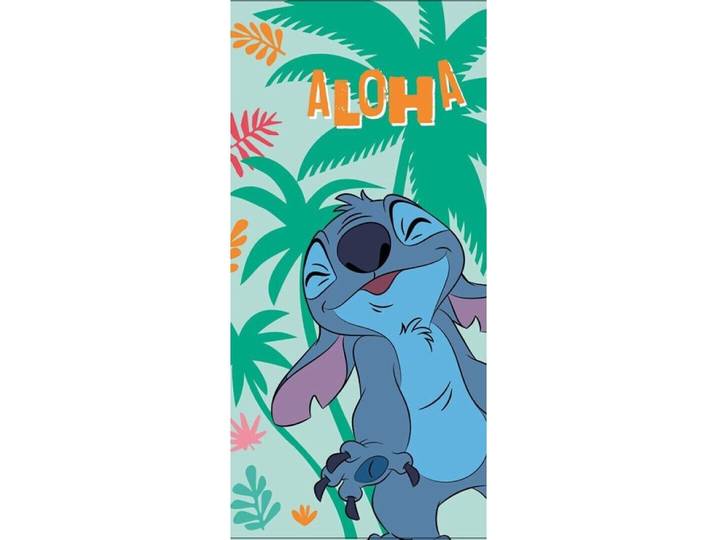 Stitch Aloha strandlaken 70 x 140 cm polyester